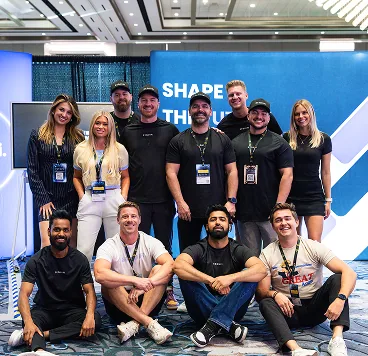 Sequifi team together at an event