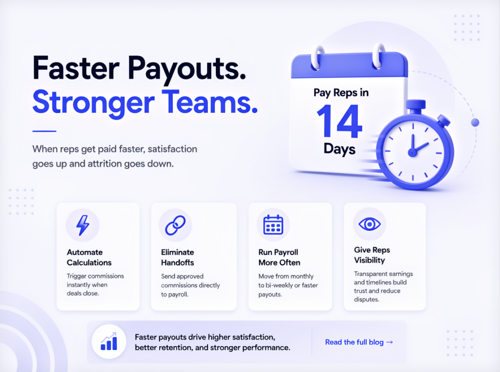 how do companies pay reps faster, Sequifi automated commission payout dashboard showing real-time rep earnings
