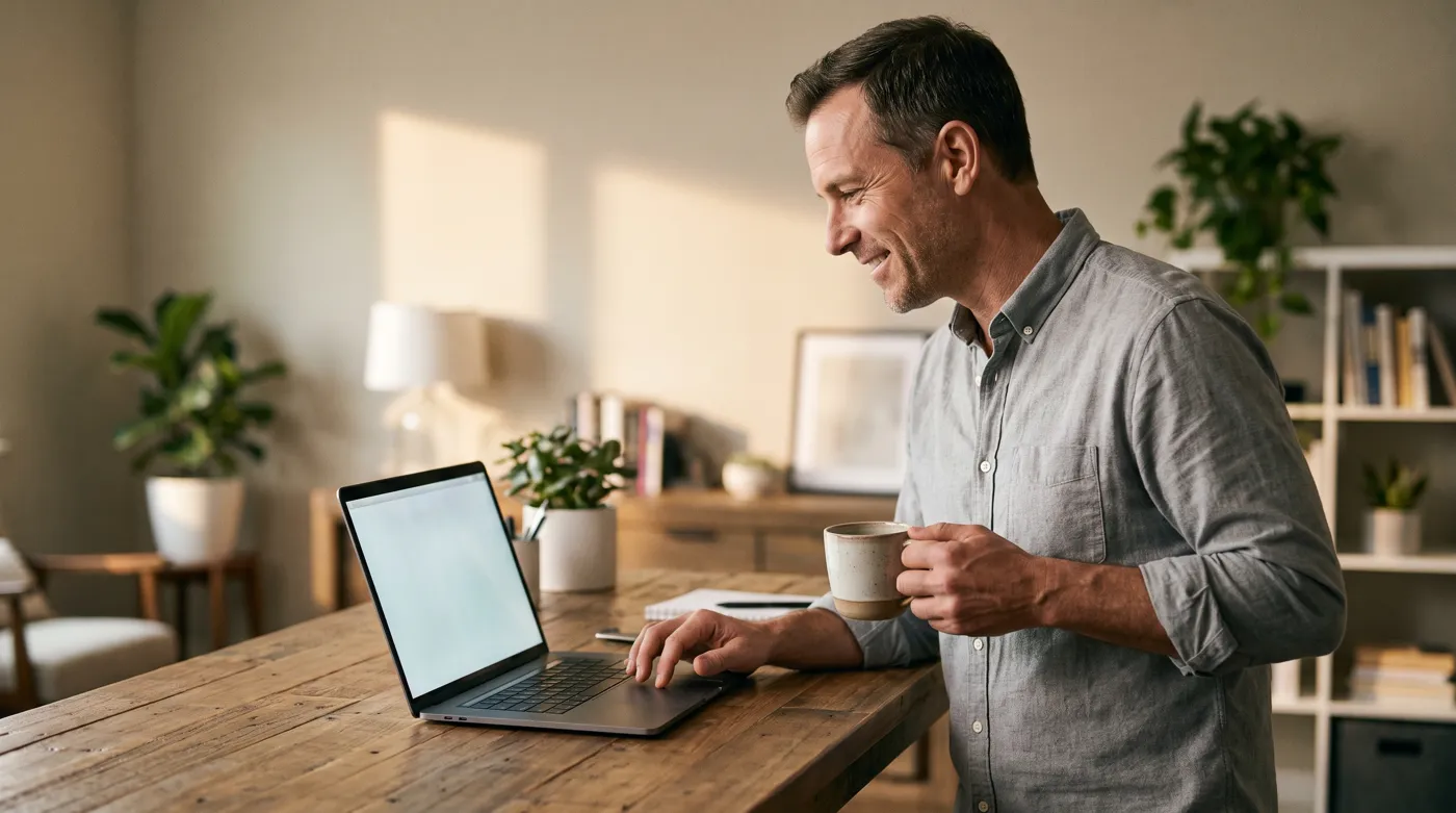 A manager finding a document